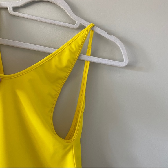Bright Yellow Cut Out Swimsuit - Picture 10 of 10
